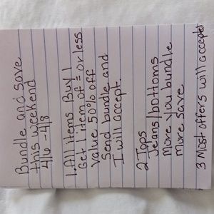 Save save save$$$$ April 6 through 8th!!!